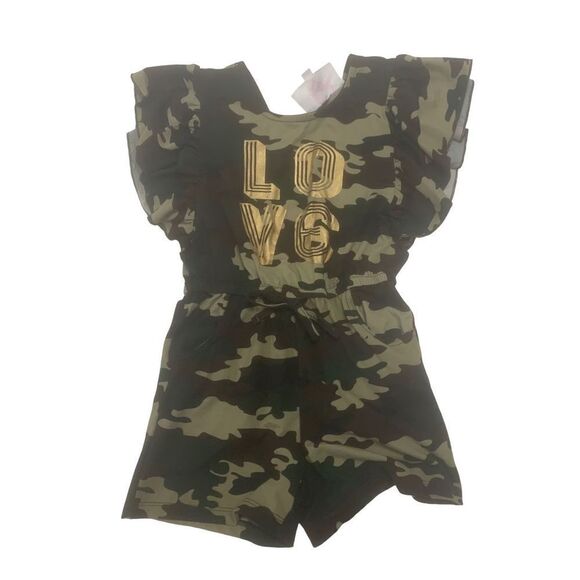 Girls Camo Romper - Picture 1 of 5